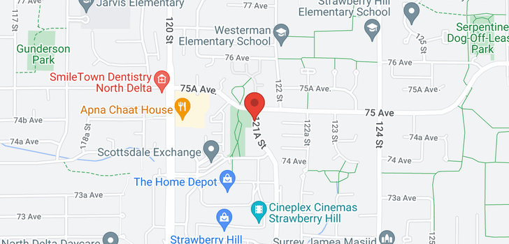 map of 102 12155 75A AVENUE